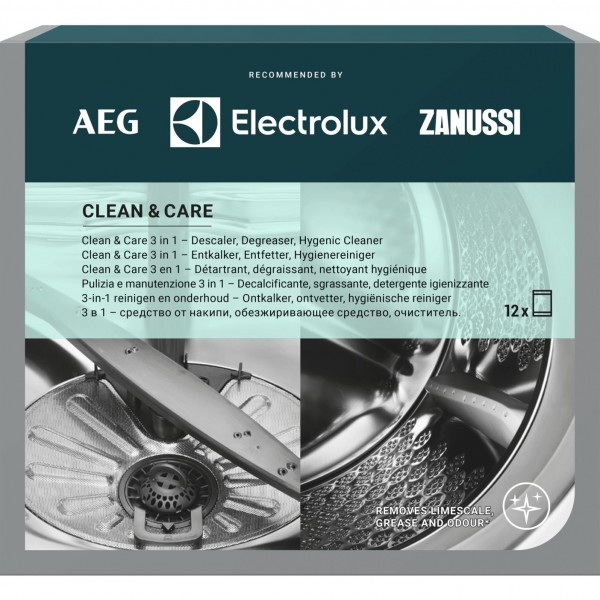 AEG M2GCP120 Pflegemittel Clean & Care 3 in 1–für Geschirrspüler und Waschmaschine