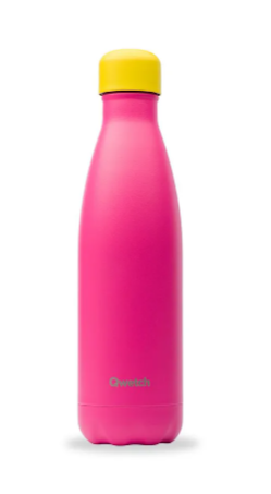 Qwetch Colors Isolierte Stahlflasche 500ml, rosa