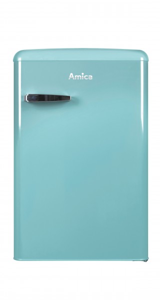 Amica KS15612T Kühlschrank mit Gefrierfach im Retro Design, ice blue
